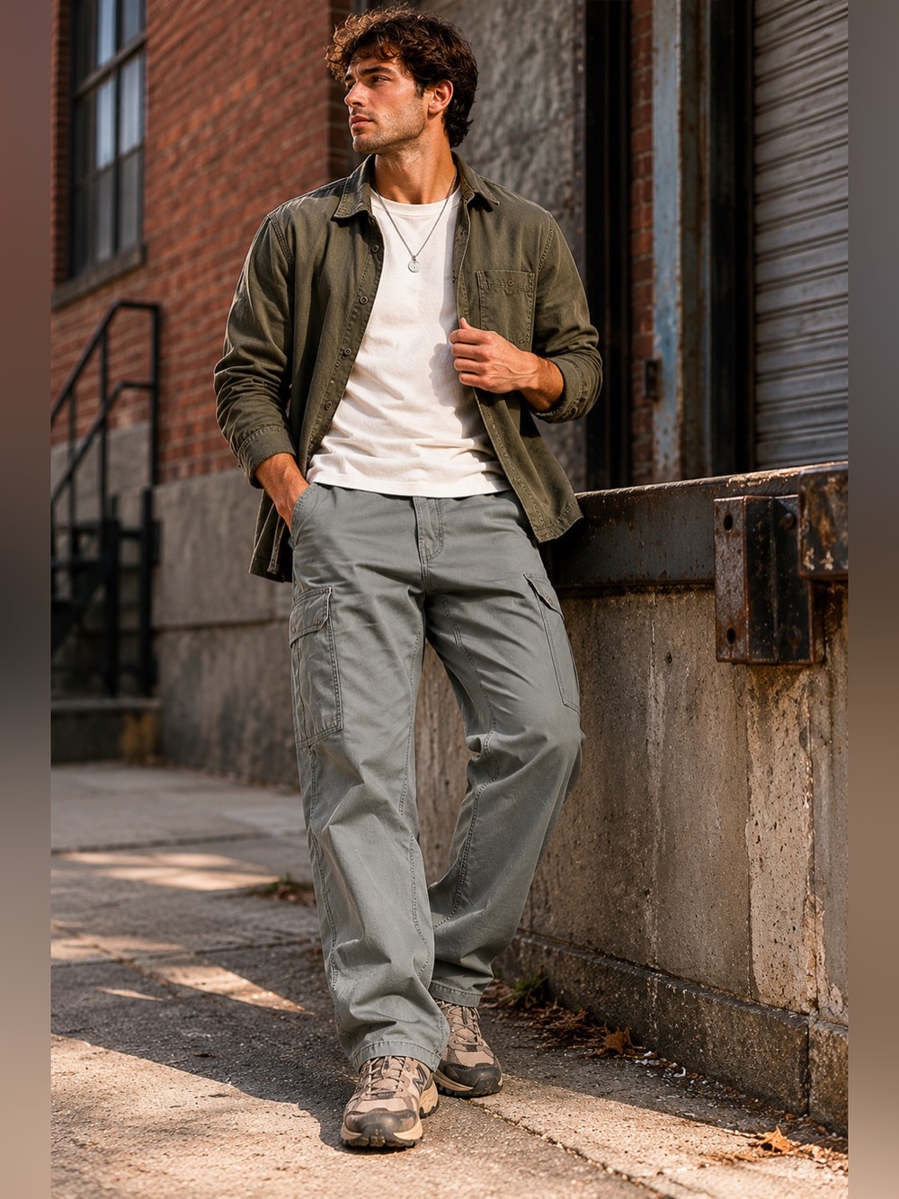 Cabela’s 7 Pocket Hiker Cargo Pants Mens 34x30 Green Utility Outdoor‎ Gorpcore